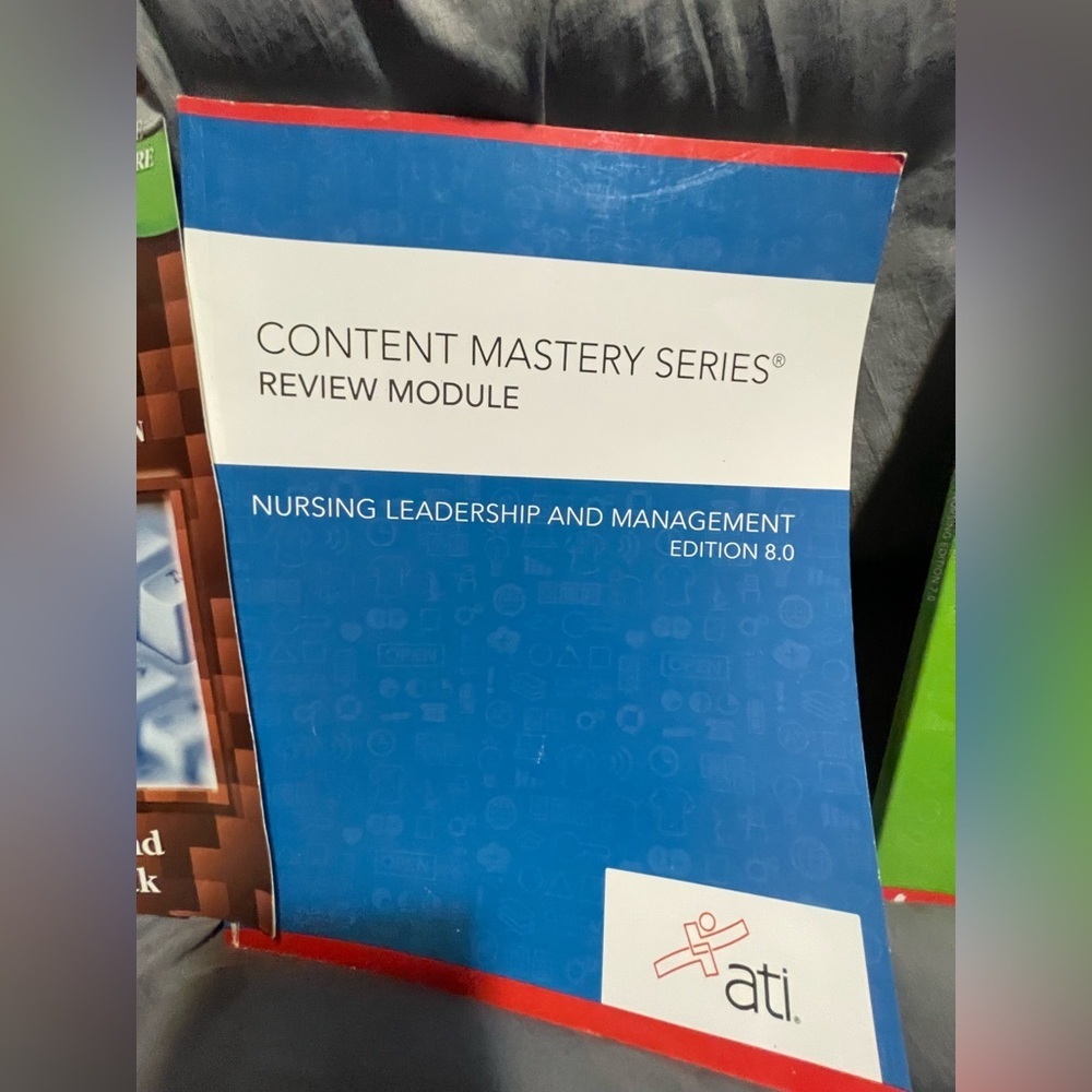 ATI Nursing Leadership and Management Book 4 books see photos